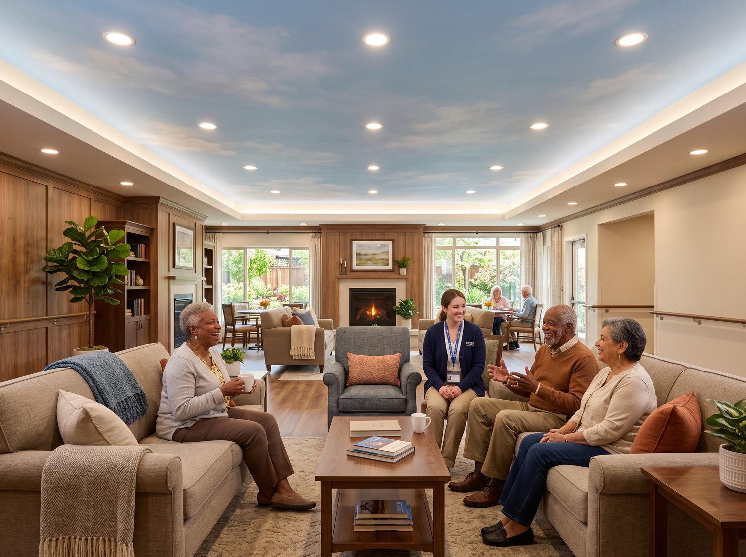 Assisted Living Communities stretch ceiling
