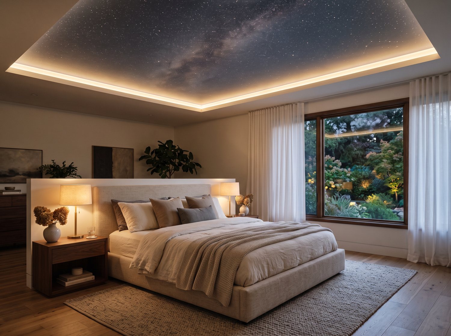 Bedrooms stretch ceiling