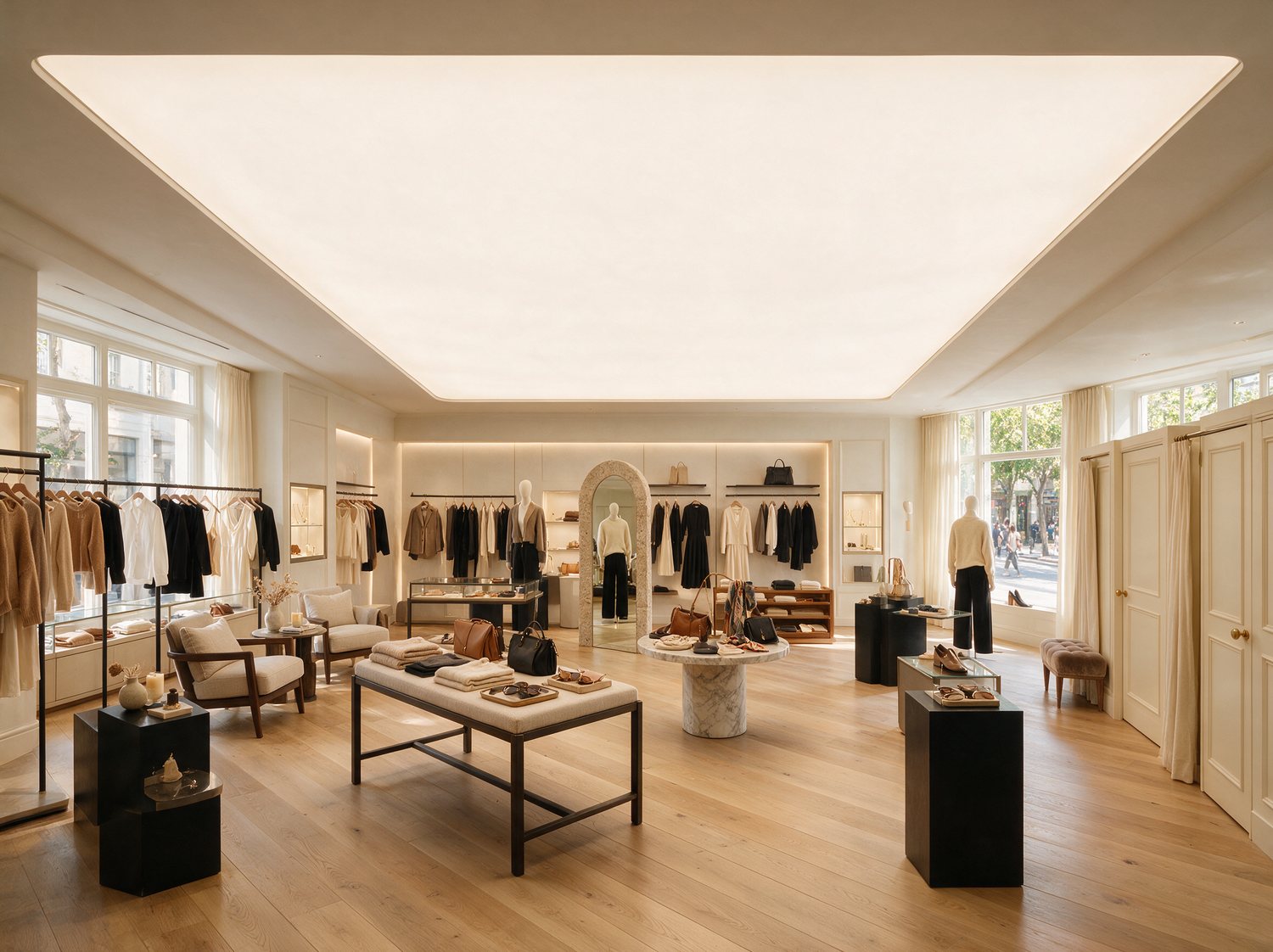 Boutiques & Retail Stores stretch ceiling