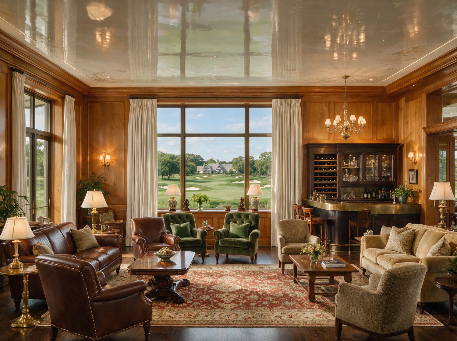 Country Clubs & Golf Clubhouses stretch ceiling
