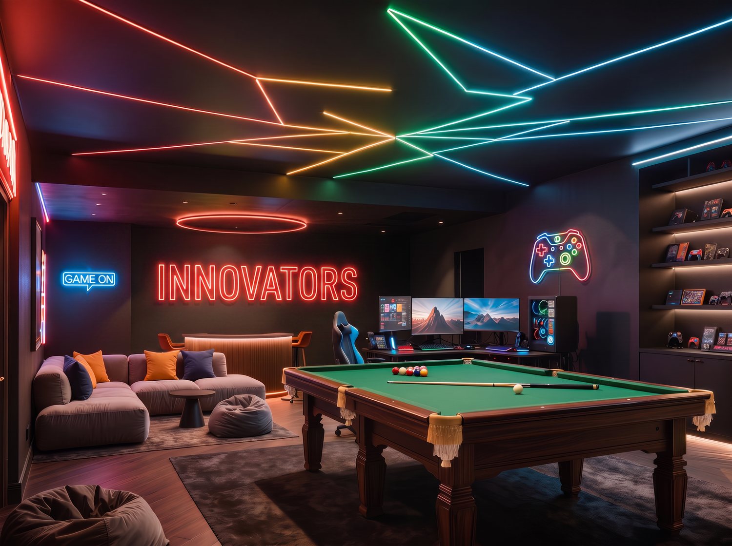 Game Rooms & Man Caves stretch ceiling