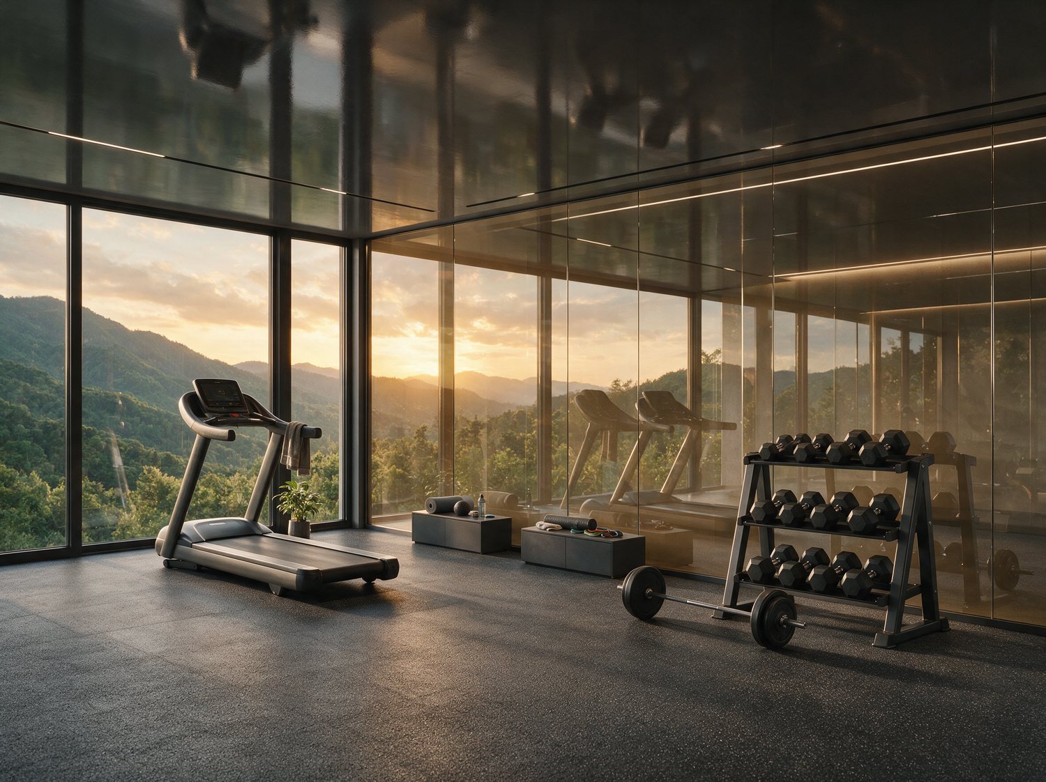 Home Gyms stretch ceiling