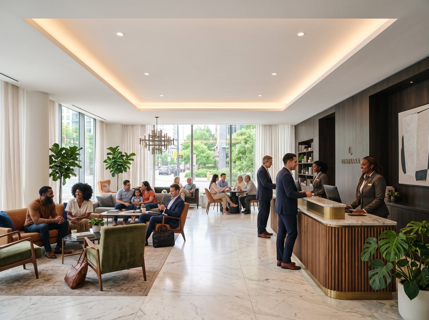 Hotels & Lobbies stretch ceiling