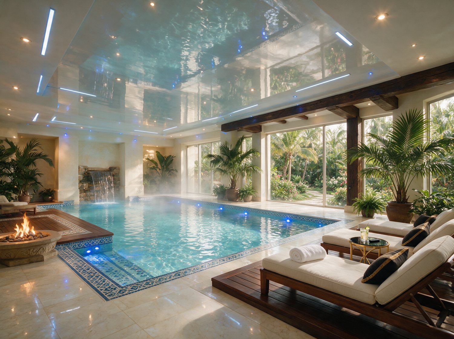 Pools & Indoor Spas stretch ceiling